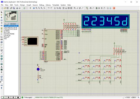 单片机矩阵键盘控制led数码管的proteus仿真和源码 51单片机