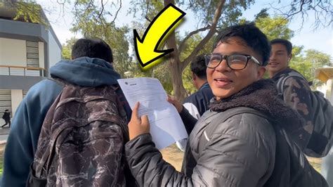 Estas son las REACCIONES después de cada EXAMEN en la U DÍA DE