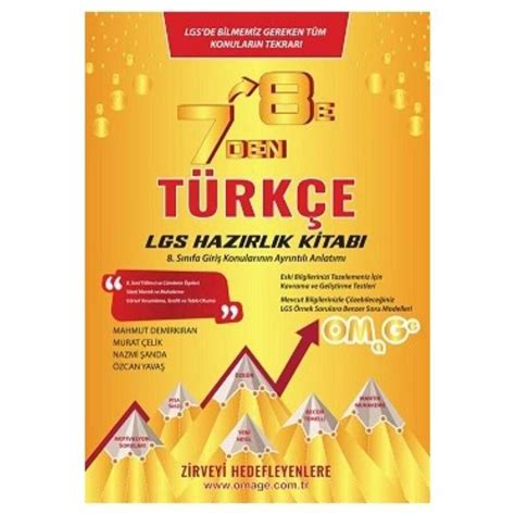 7 Den 8 E Lgs Türkçe Hazırlık Kitabı Bkmkitap