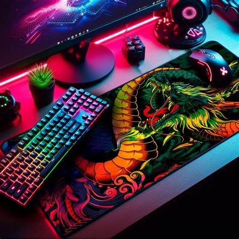 Mouse Pad Gamer Drag O Japon S X Cm Mousepad Gamer Extra Grande