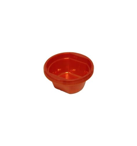 10 Red Soup Disposable Plastic Bowls