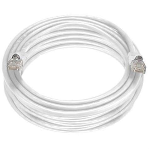 Panduit 7FT Cat6 Snagless Unshielded (UTP) Pure Bare Copper Patch Cable 550MHz — White (5-Pack) (UTPSP-C6-UTP-7FT-WH-5PK)