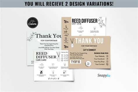 Editable Reed Diffuser Care Instructions Graphic By Snapybiz Creative