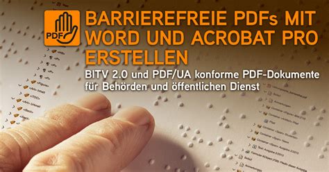 Barrierefreie Pdf Dokumente Mit Ms Word Und Acrobat Pro Erstellen