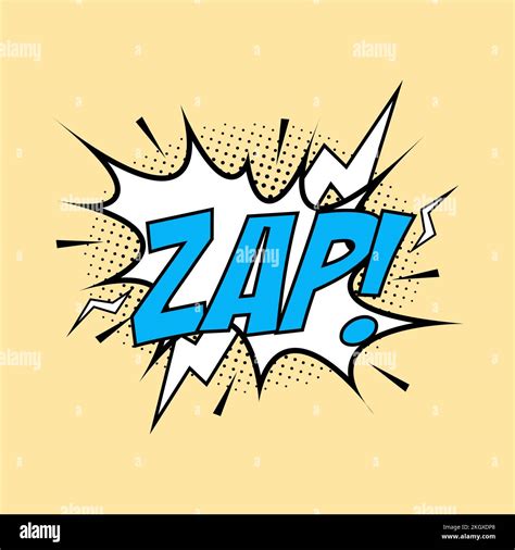 Zap Explosion Comique Vecteur De Bande Dessin E Avec Bulle Un Dessin