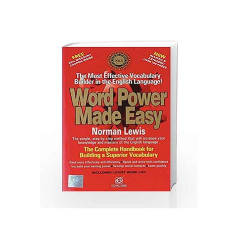 Word Power Made Easy By Norman Lewis Buy Online Word Power Made Easy