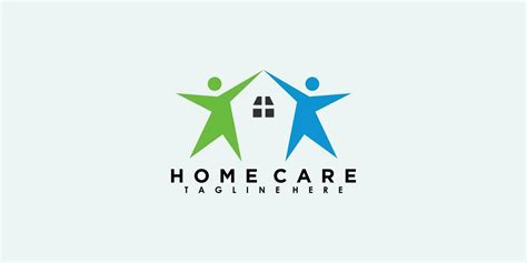 Home Care Logo Design With Creative Concept 25442670 Vector Art At Vecteezy