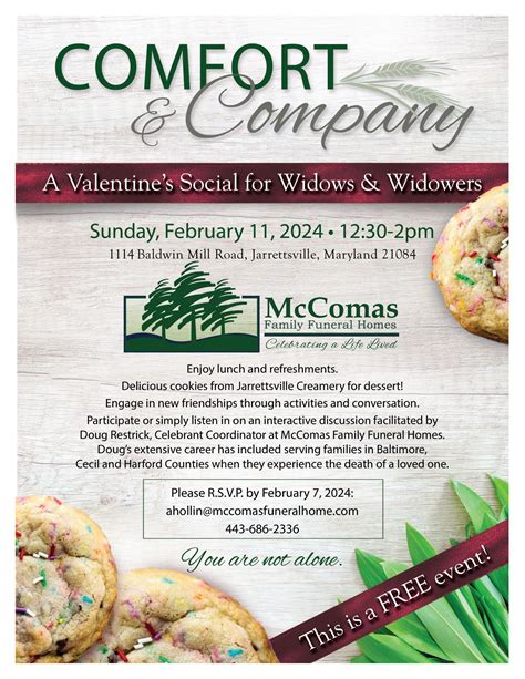 Community Outreach | McComas Family Funeral Homes