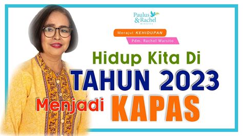 Kita Harus Menjadi Seperti Kapas Di Tahun Merajut Kehidupan