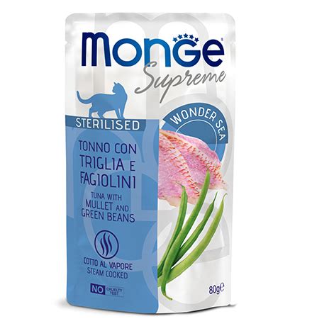 Monge Supreme Sterilised Tuna with Mullet and green beans Влажный корм ...