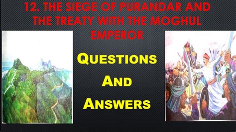 4th Std Evs 2 Chapter 12 The Siege Of Purandar And The Treaty With