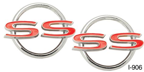 1964 Chevy Impala SS Quarter Panel Emblems Pair Chevy Classic