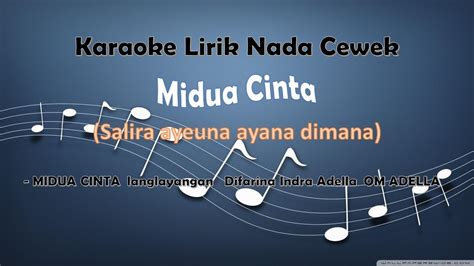 Karaoke Lirik Midua Cinta Difarina Indra Om Adella Youtube