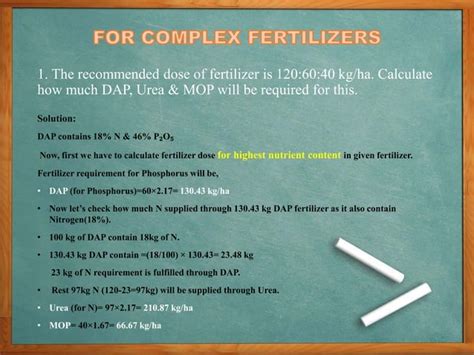 Fertiliser Calculation