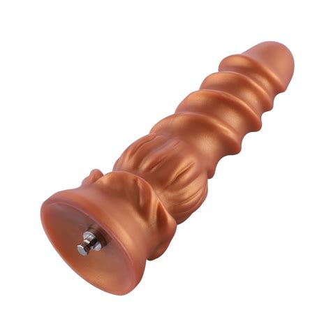 Hismith Spiral Grain Silicone Dildo With Kliclok System For