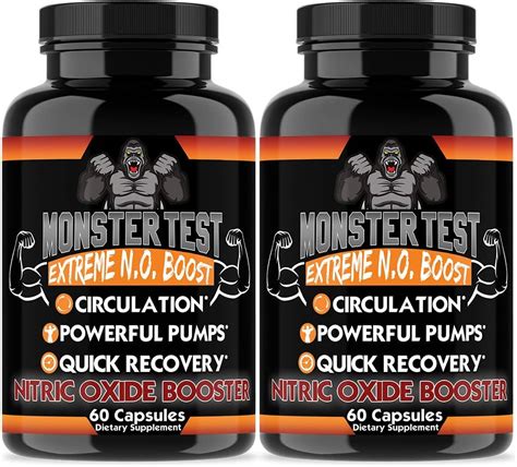 Refuerzo De Xido N Trico Monster Test Por Angry Supplements Aumento De