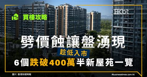 買樓攻略｜劈價蝕讓盤湧現趁低入市 6個跌破400萬半新屋苑一覽