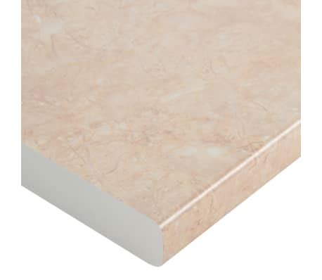 Vidaxl K Chenarbeitsplatte Beige Mit Marmor Struktur X X Cm