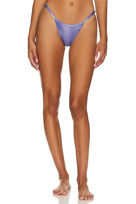 Maaji Flash Reversible Bikini Bottom In Purple Revolve