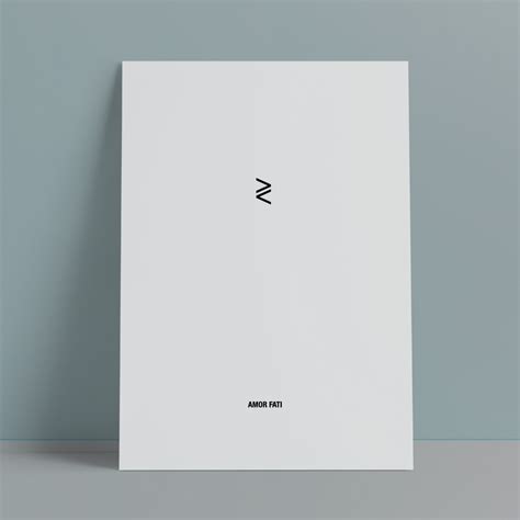 Amor Fati Minimal Stoic Art Print Poster - Cult Potato