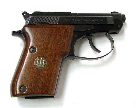 Beretta 21A .22 LR caliber pistol. Pocket pistol with polished blue ...