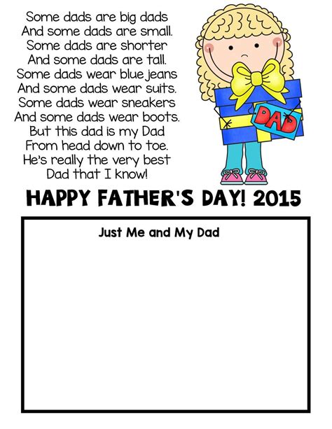 Fathers Day Poems Printable