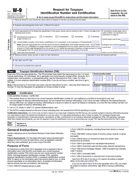 Editable W9 Form 2023 Free