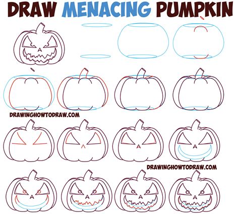 pumpkin drawing easy