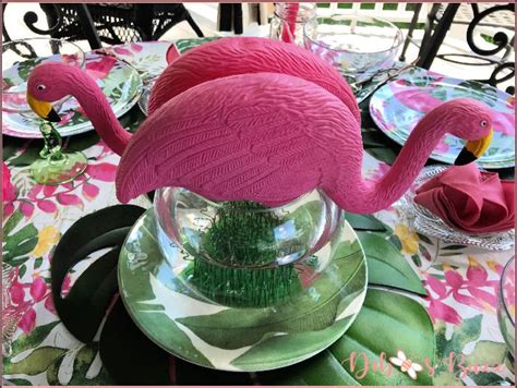 Fun Flamingo Tropical Table Kicks Off Summer Debbees Buzz