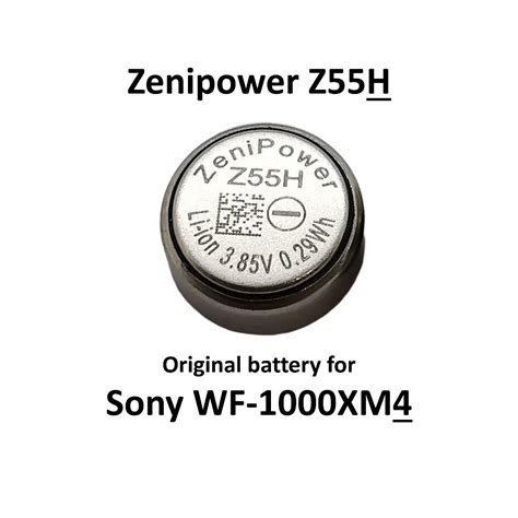 Zenipower Z55H (Original Battery for Sony WF-1000XM4), Audio, Other ...