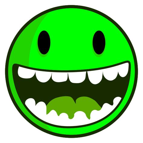 6 Green Smileys with Happy Face | Smiley Symbol