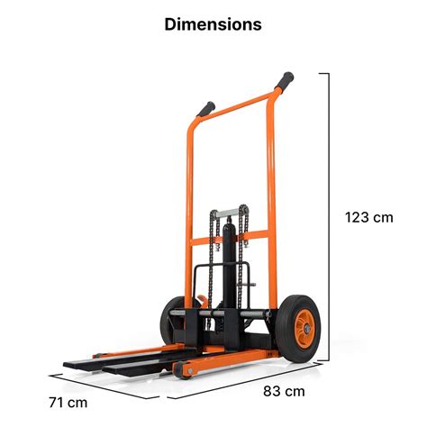 High Lift Pallet Truck 200KG Manual Stacker Keg Lifter Lift