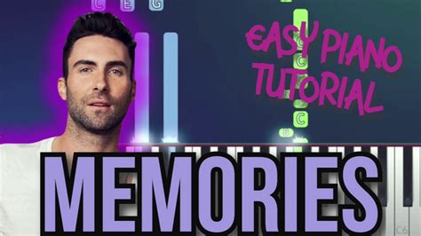 Memories By Maroon 5 Easy Piano Tutorial Youtube