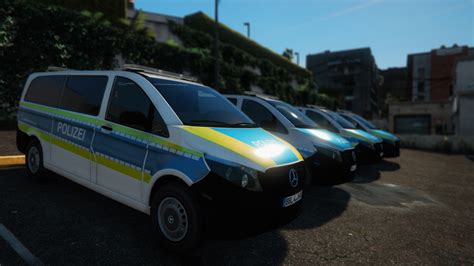 Skin Pack Mercedes Vito German Police Liveries Gta5