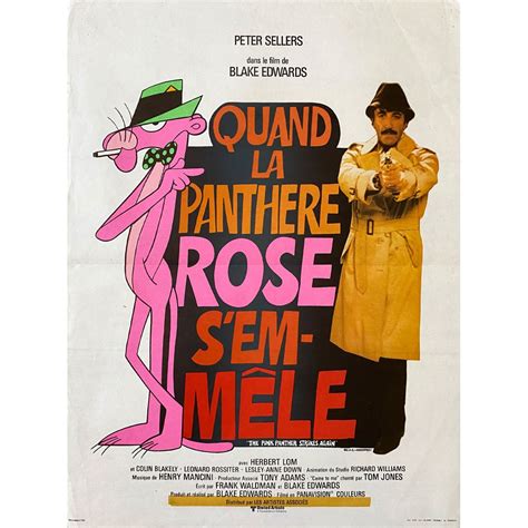 Affiche de cinéma française de QUAND LA PANTHERE ROSE S EMMELE 40x54 cm