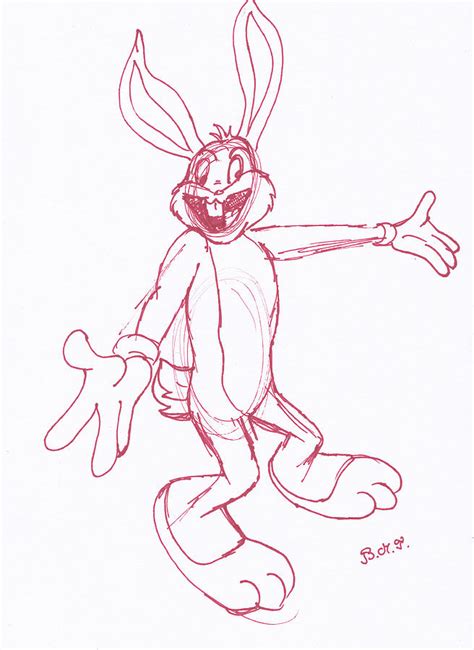 Bugs Bunny sketch Drawing by Barnea Maria Tereza - Pixels