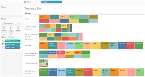 How to design TreeMap Bar chart in tableau - Analytics Planets