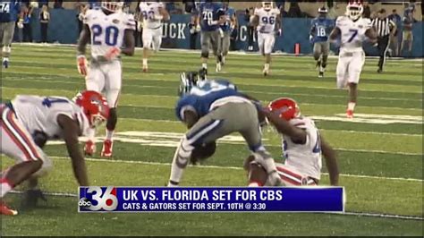 UK vs. Florida football set for CBS - ABC 36 News