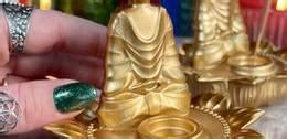 Sage Goddess Golden Buddha Incense Burner For Compassion