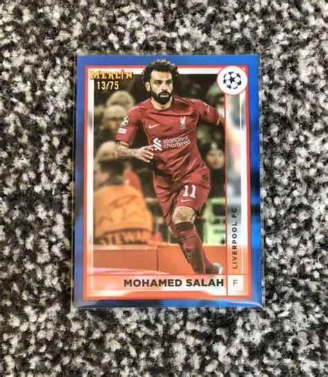 Topps Merlino Cromato Liverpool Mohamed Salah Blu Eur