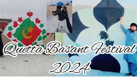 Quetta Basant 2024 Huge Kite And PTI Wala Gudda Quettabasant