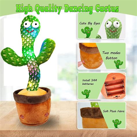 Buy M Mitlink The Dancing Cactus Repeats What You Say Electronic Plush