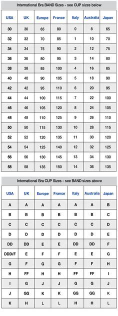 Playtex Bra Size Chart