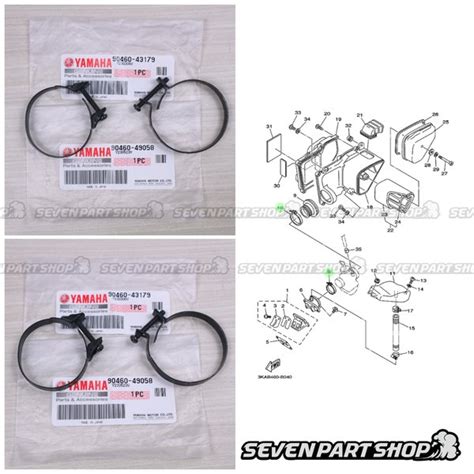 Jual Clamp Klem Manifold Karburator Box Filter Original Yamaha RX KING