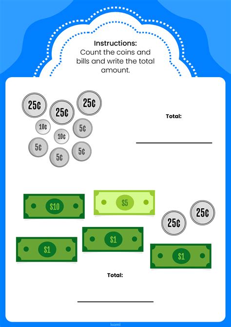 Money Counting Worksheet For Teachers Perfect For Grades 1st 2nd