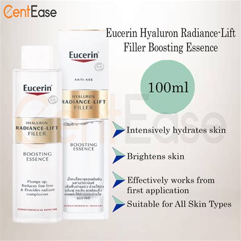 Eucerin Hyaluron Radiance Lift Filler Boosting Essence 100ml Exp Mar 2027 Shopee Malaysia