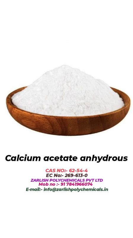 Calcium Acetate Anhydrous CAS No 62 54 4 At Best Price In Palghar