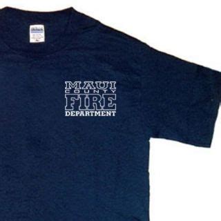 Maui Fire Department Firefighter Hawaii T shirt L