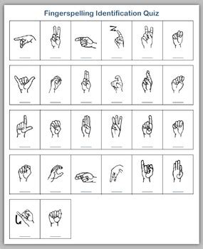 Black History Month (ASL Fingerspelling) - Print + Digital Activity