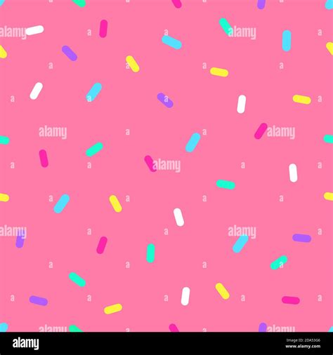 Vector Seamless Pattern Of Pink Donut Glaze Stock Vector Image And Art